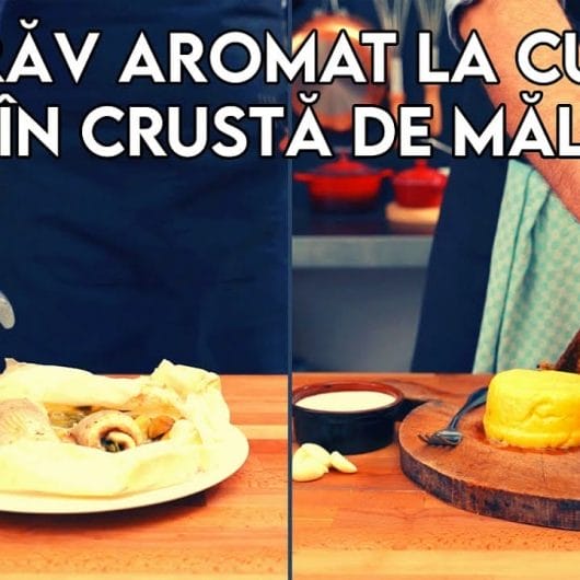 Păstrăv la Cuptor cu Ierburi Aromatice | Păstrăv Prăjit Crocant | Păstrăv cu Mămăligă