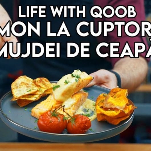 Somon la Cuptor cu Mujdei de Ceapă și Chipsuri | Mujdei de Ceapă Chefi la Cuțite