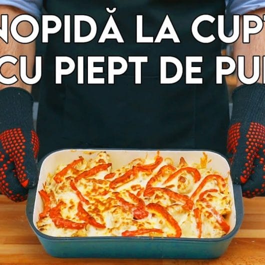 Conopidă Gratinată la Cuptor cu Piept de Pui | Conopidă cu Pui la Cuptor
