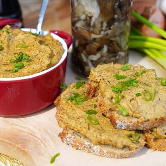 Pate de ciuperci - Pate vegetal - Rețetă de post
