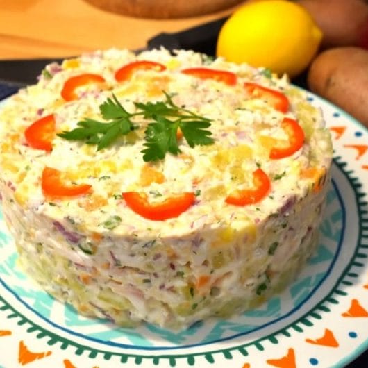 Salată de cartofi cu pește